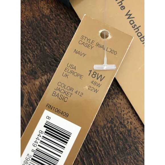 Alex Marie Casey Suit Jacket Navy Stripe 18W - Picture 6 of 13